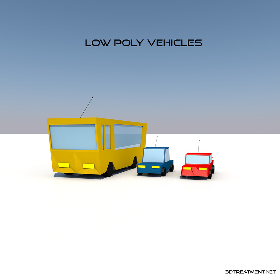 Low Poly Vehicles in Vehicles - product preview 2