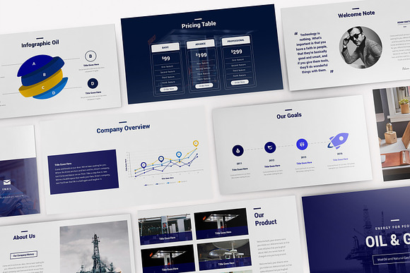 Oil and Gas Keynote Template in Keynote Templates - product preview 8