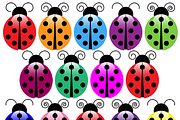Ladybugs Vectors and Clipart