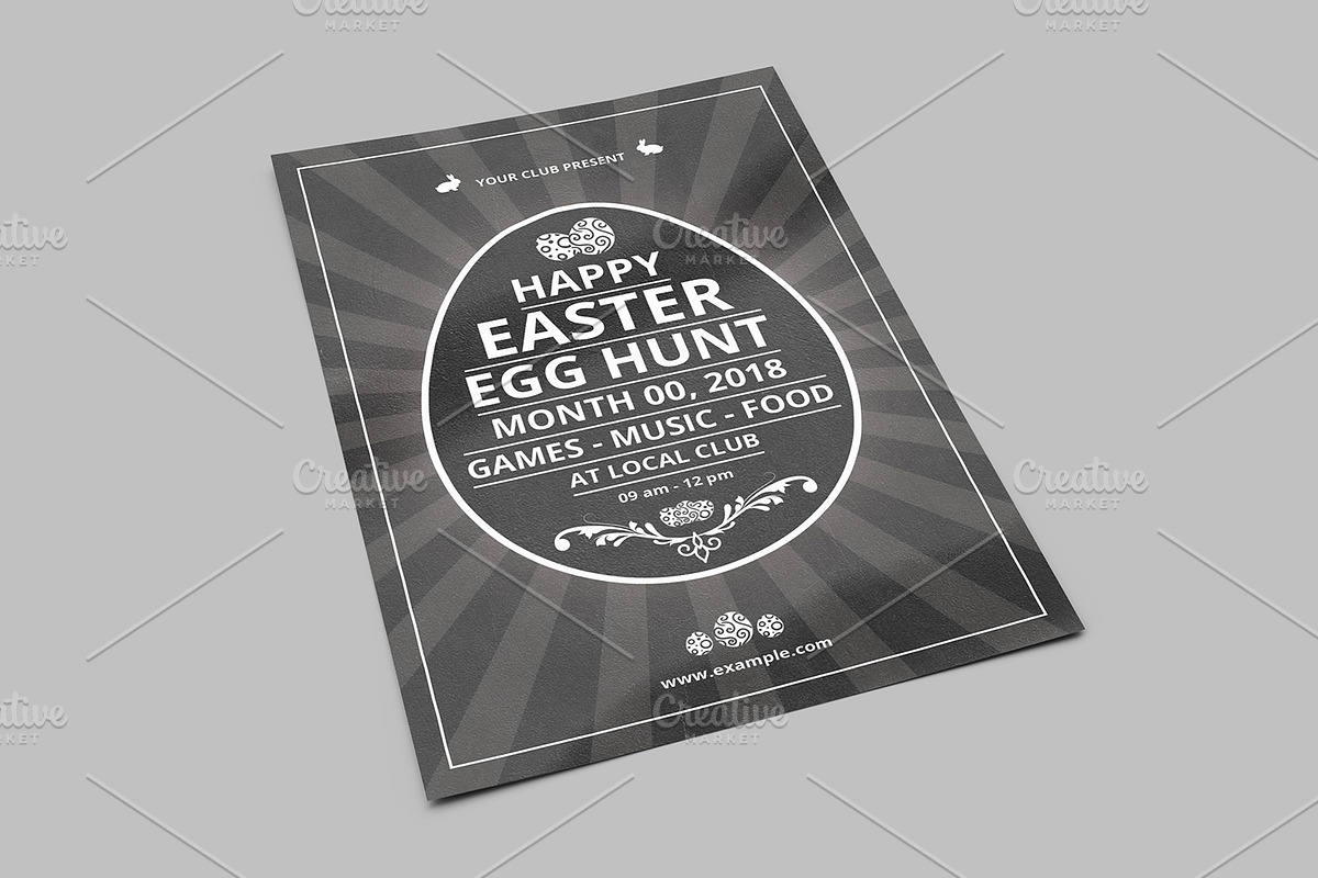 Easter Invitation Template-V783 in Card Templates - product preview 8
