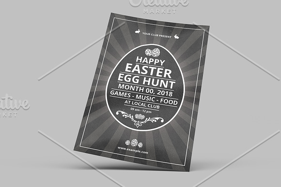 Easter Invitation Template-V783 in Card Templates - product preview 1