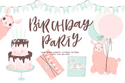 Cute Lama - Birthday party set