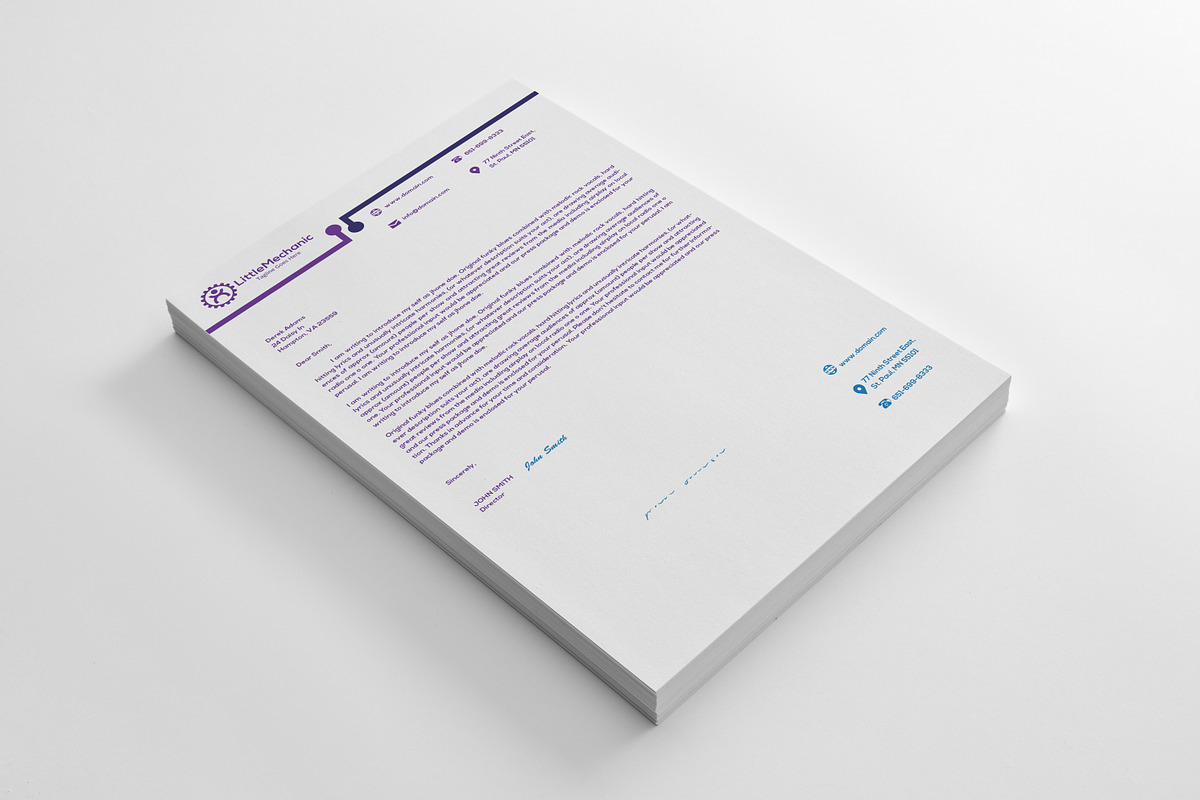 Letterhead Design 23 in Stationery Templates - product preview 8