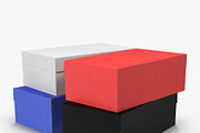 Colored Shoe Boxes Low-Poly