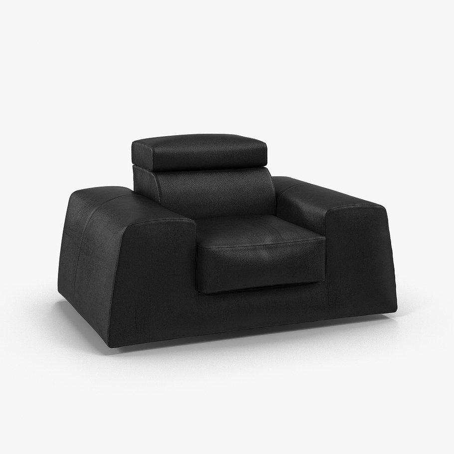 Leather armchair BOSS in Furniture - product preview 2