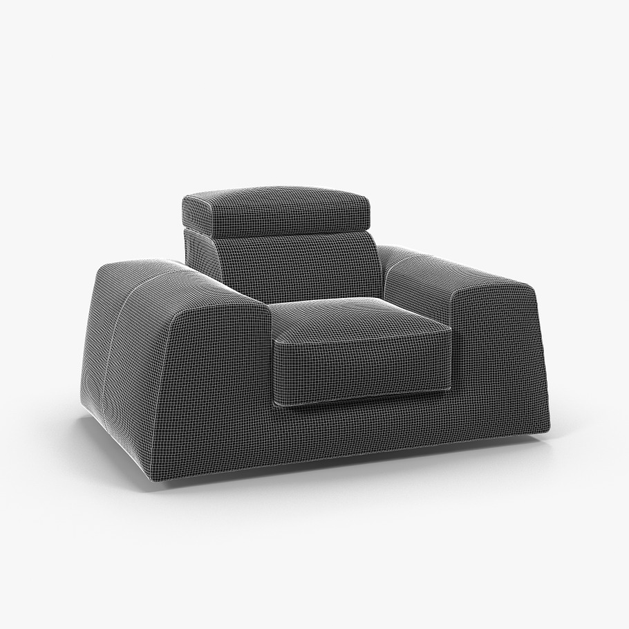 Leather armchair BOSS in Furniture - product preview 14