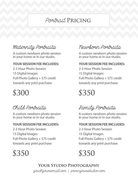 Price List Sell Sheet with Cover in Templates - product preview 2