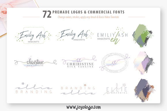Ladyholic Premade Logo Branding Pack in Logo Templates - product preview 10