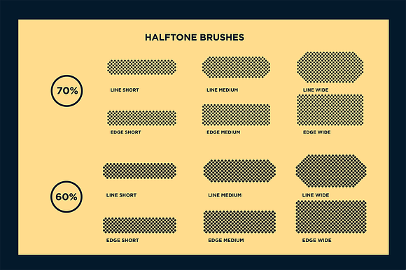 Black Magic Vector Halftone Brushes in Photoshop Brushes - product preview 2
