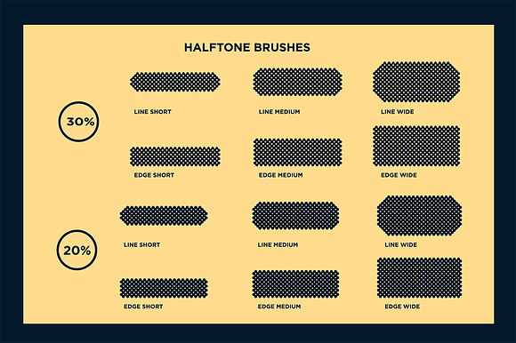 Black Magic Vector Halftone Brushes in Photoshop Brushes - product preview 4