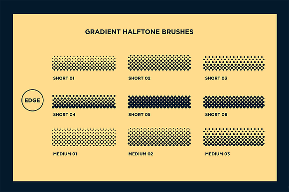 Black Magic Vector Halftone Brushes in Photoshop Brushes - product preview 6