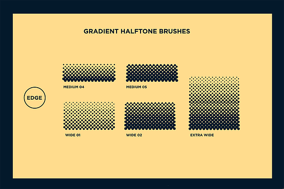 Black Magic Vector Halftone Brushes in Photoshop Brushes - product preview 7