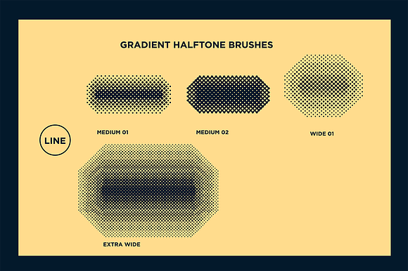 Black Magic Vector Halftone Brushes in Photoshop Brushes - product preview 9