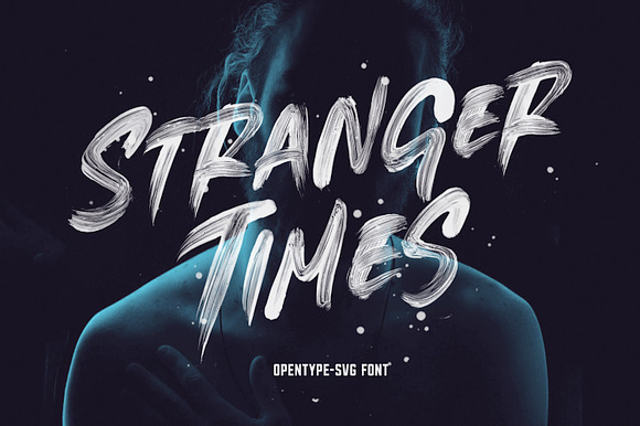 Stranger Times - OpenType SVG Font in Scary Fonts - product preview 6