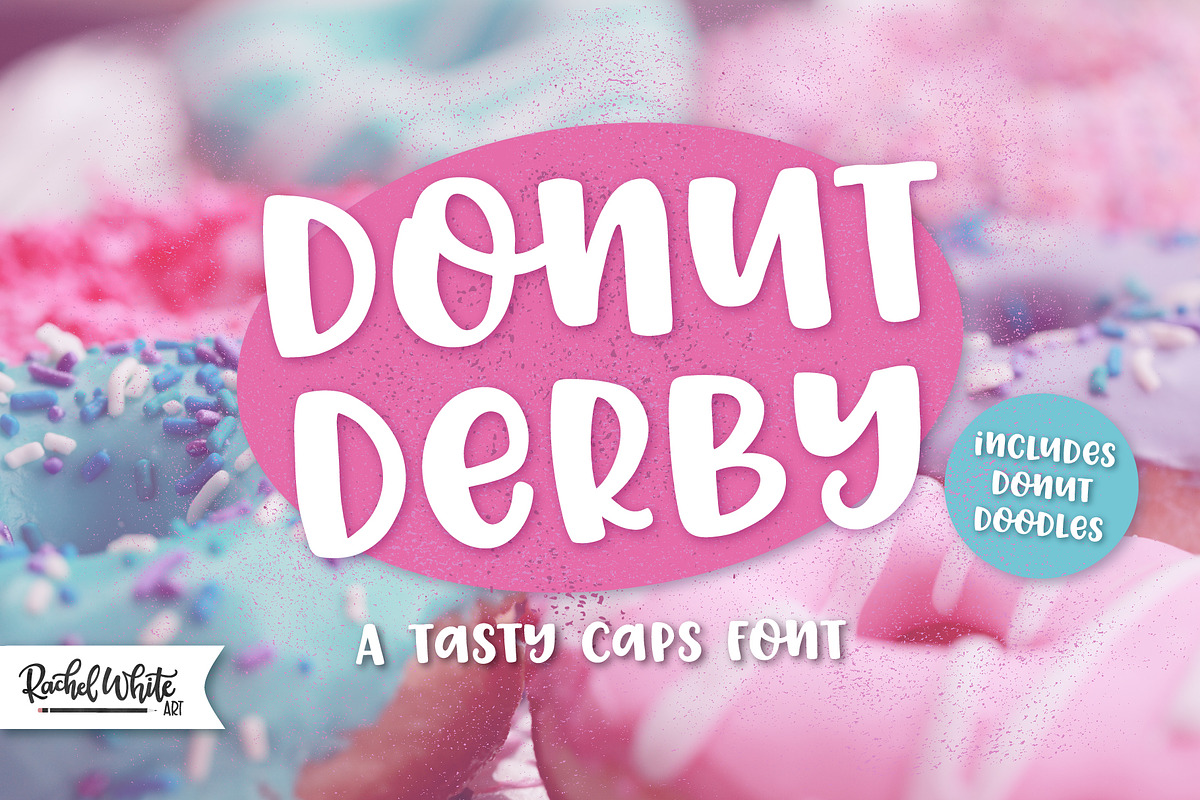 Donut Derby, a tasty caps font in Display Fonts - product preview 8