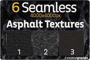 6 Seamless Asphalt Textures