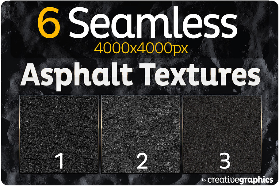 6 Seamless Asphalt Textures in Textures - product preview 8