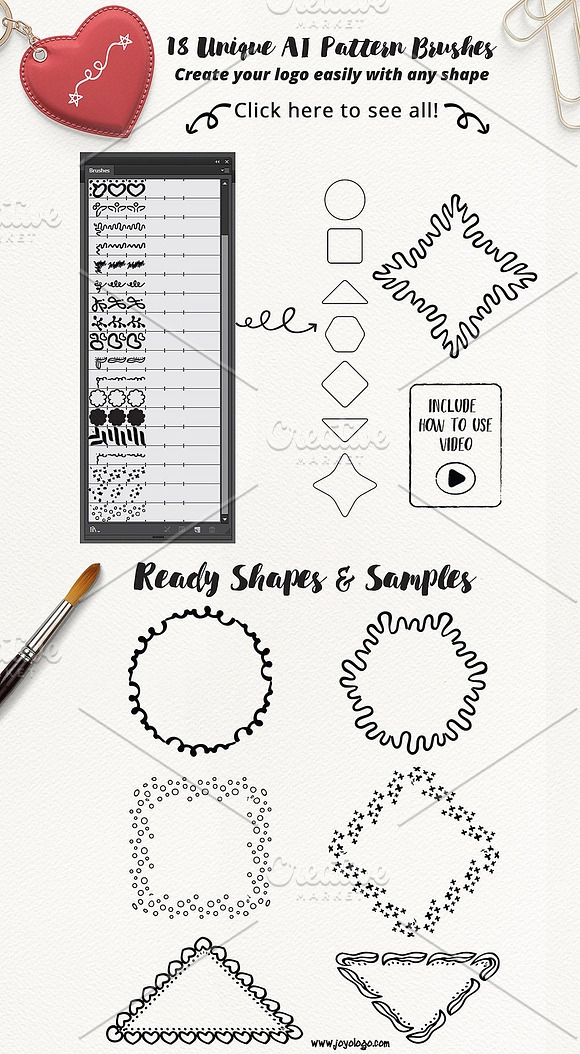 Diva Handdrawn Logo Creator + Extras in Logo Templates - product preview 10