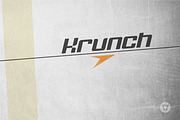 Krunch - Modular techno font