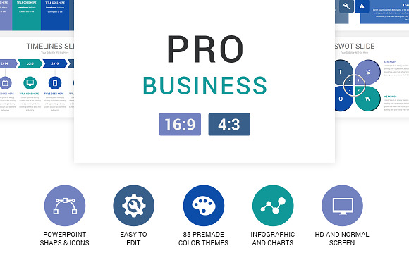 Pro Business PowerPoint Template in PowerPoint Templates - product preview 1
