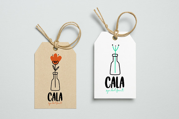 Cala dingbat font-floral elements in Symbol Fonts - product preview 3