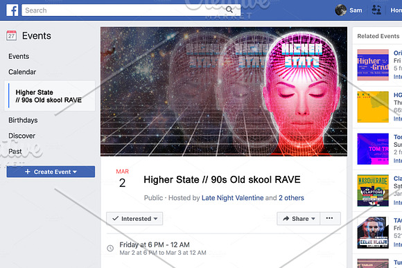 Old 90s Rave Flyers in Flyer Templates - product preview 10