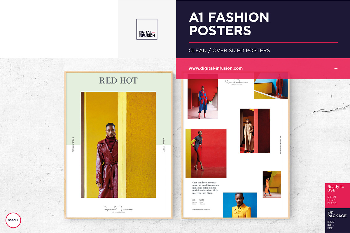 Grand Fusion - A1 Fashion Posters in Flyer Templates - product preview 8
