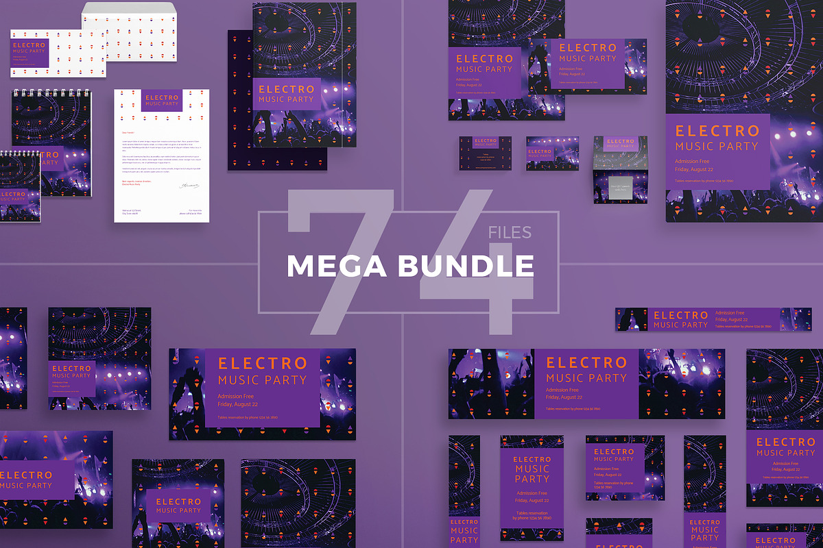 Mega Bundle | Music Party in Templates - product preview 8