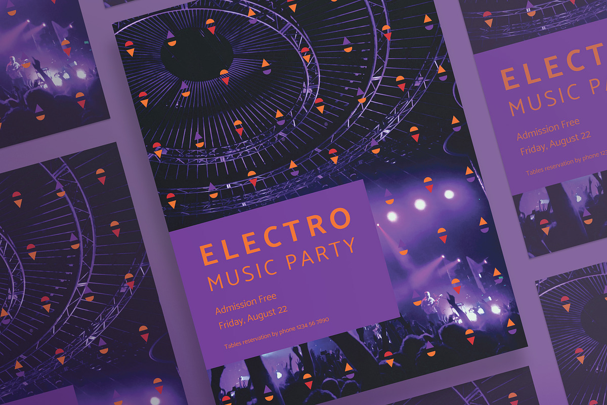 Posters | Music Party in Flyer Templates - product preview 8