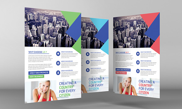 Corporate Strategy Flyer Template in Flyer Templates - product preview 2