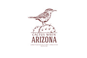 Arizona State Bird Logo