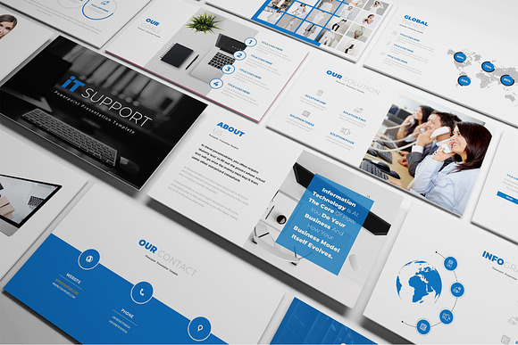 IT Support Powerpoint Template in PowerPoint Templates - product preview 1