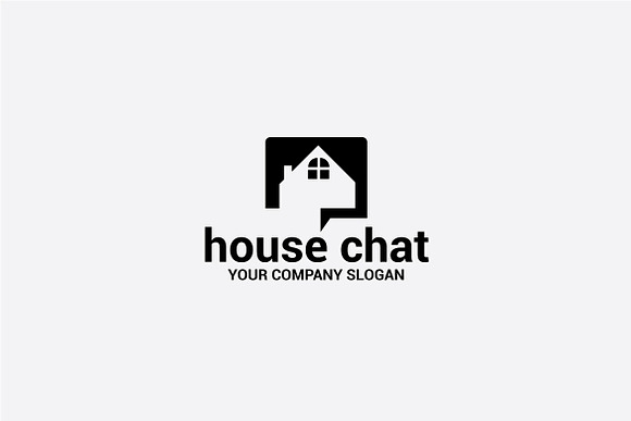 house chat in Logo Templates - product preview 1