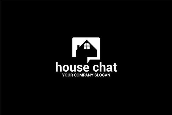 house chat in Logo Templates - product preview 2