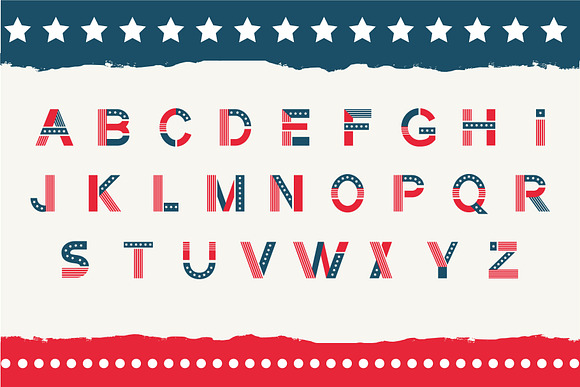 America otf color font. in Colorful Fonts - product preview 1