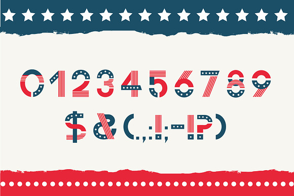 America otf color font. in Colorful Fonts - product preview 2