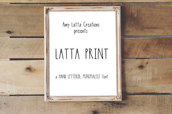 Latta Print: A Minimalist Print Font in Sans-Serif Fonts - product preview 1