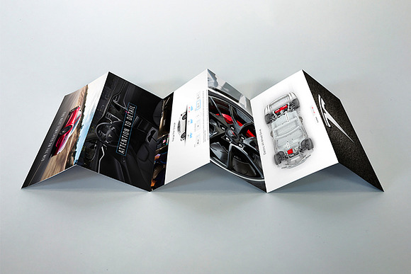 6 Panel Accordion Brochure mock in Print Mockups - product preview 9