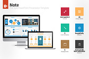 Note Flat Style PowerPoint Template