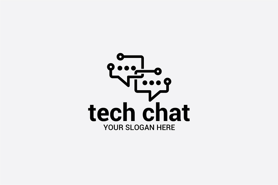 tech chat in Logo Templates - product preview 8