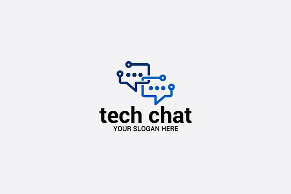 tech chat in Logo Templates - product preview 2