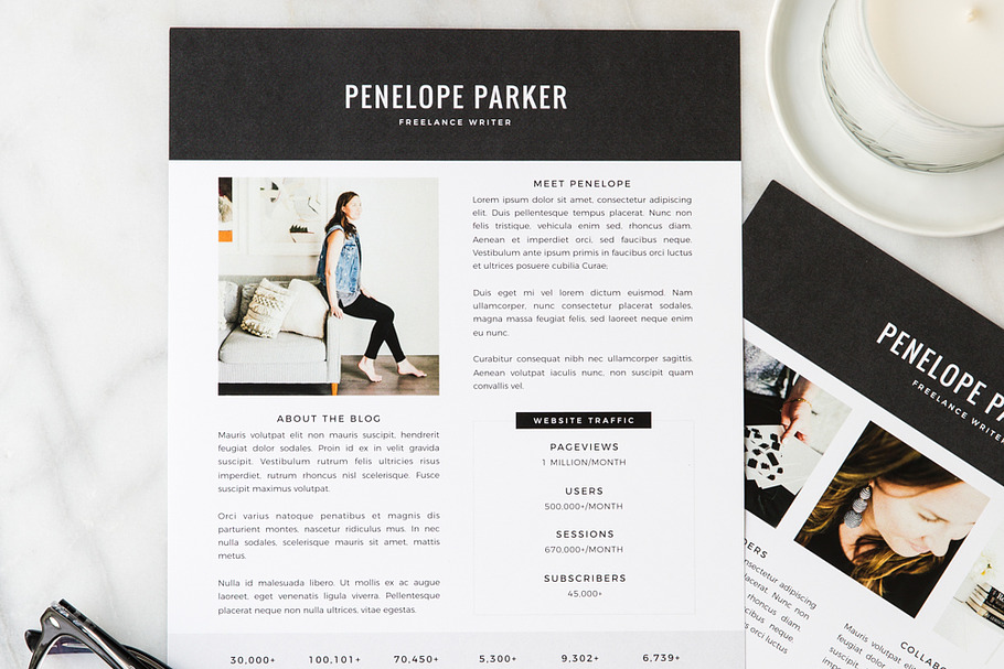 Penelope Media Kit + Resume