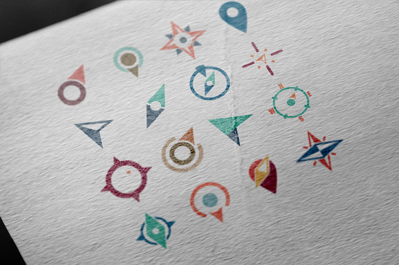 16 Compass Navigation Symbol Icon in Graphics - product preview 1