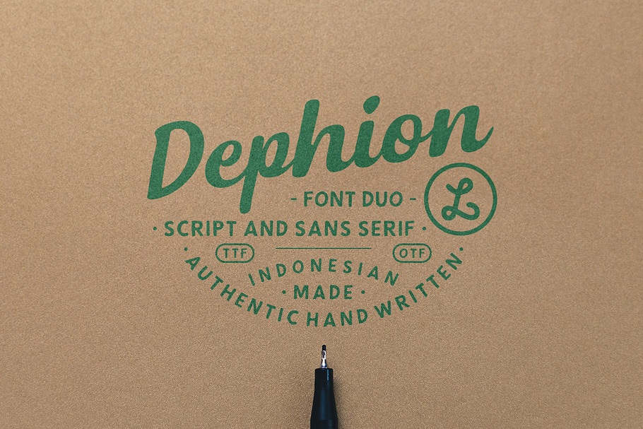 Dephion in Script Fonts - product preview 8