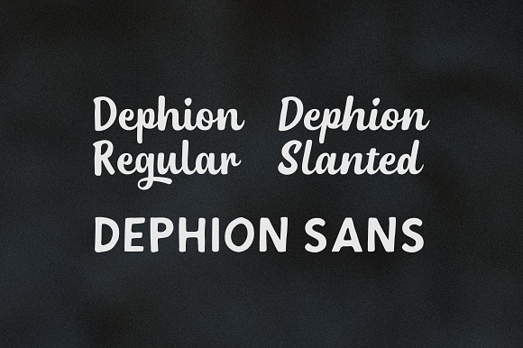 Dephion in Script Fonts - product preview 5