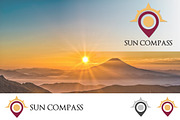 Sunrise Compass Map Location Logo