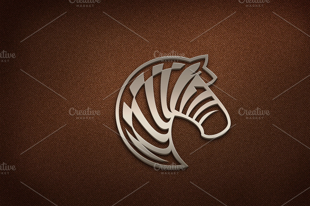Zebra Art in Logo Templates - product preview 8