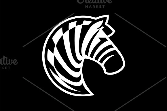 Zebra Art in Logo Templates - product preview 2
