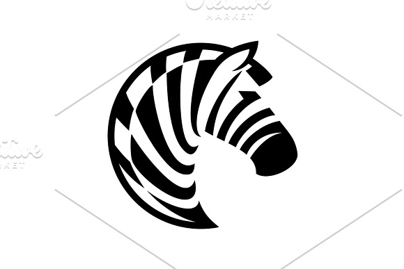 Zebra Art in Logo Templates - product preview 3