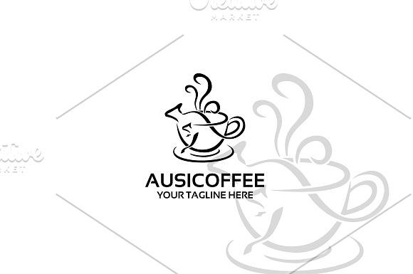 ausiecoffee – Logo Template in Logo Templates - product preview 1